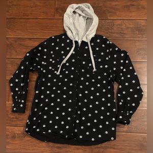 Disney NBC Jack Skellington Hooded SOFT Shirt sz Large (unisex)
